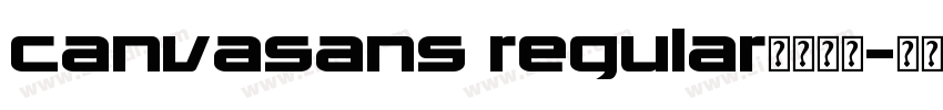 canvasans regular字体下载字体转换
